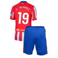 Koszulka piłkarska Atletico Madrid Julian Alvarez #19 Strój Domowy dla dzieci 2024-25 tanio Krótki Rękaw (+ Krótkie spodenki)